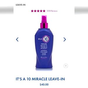 It's a 10 Miracle Leave-In product 10 fl oz